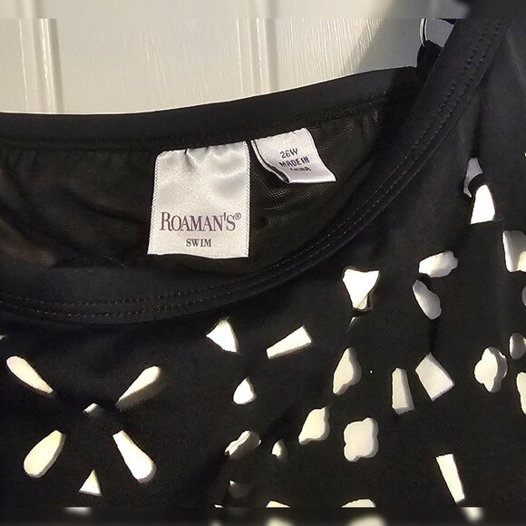 Roaman's Swim Women's Plus Swim Top - Picture 3 of 3